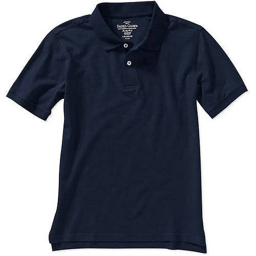 Husky Boys Solid Short Sleeve Polo Shirt