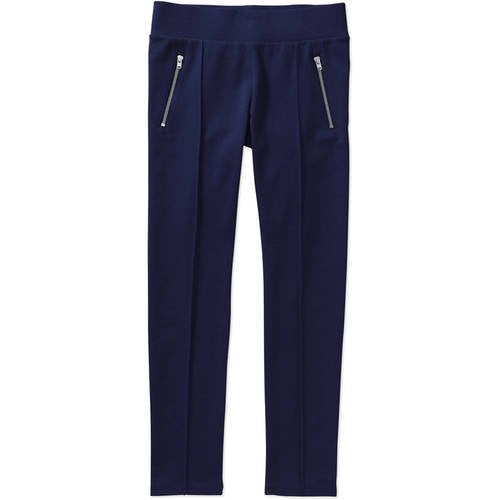 Girls' Ponte Pants with Zipper