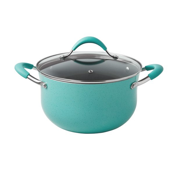The Pioneer Woman Brilliant Blooms 38-Piece Cookware Set, Teal