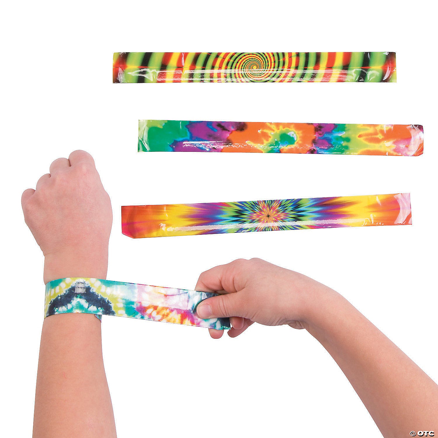 Psychedelic Tie-Dyed Slap Bracelet